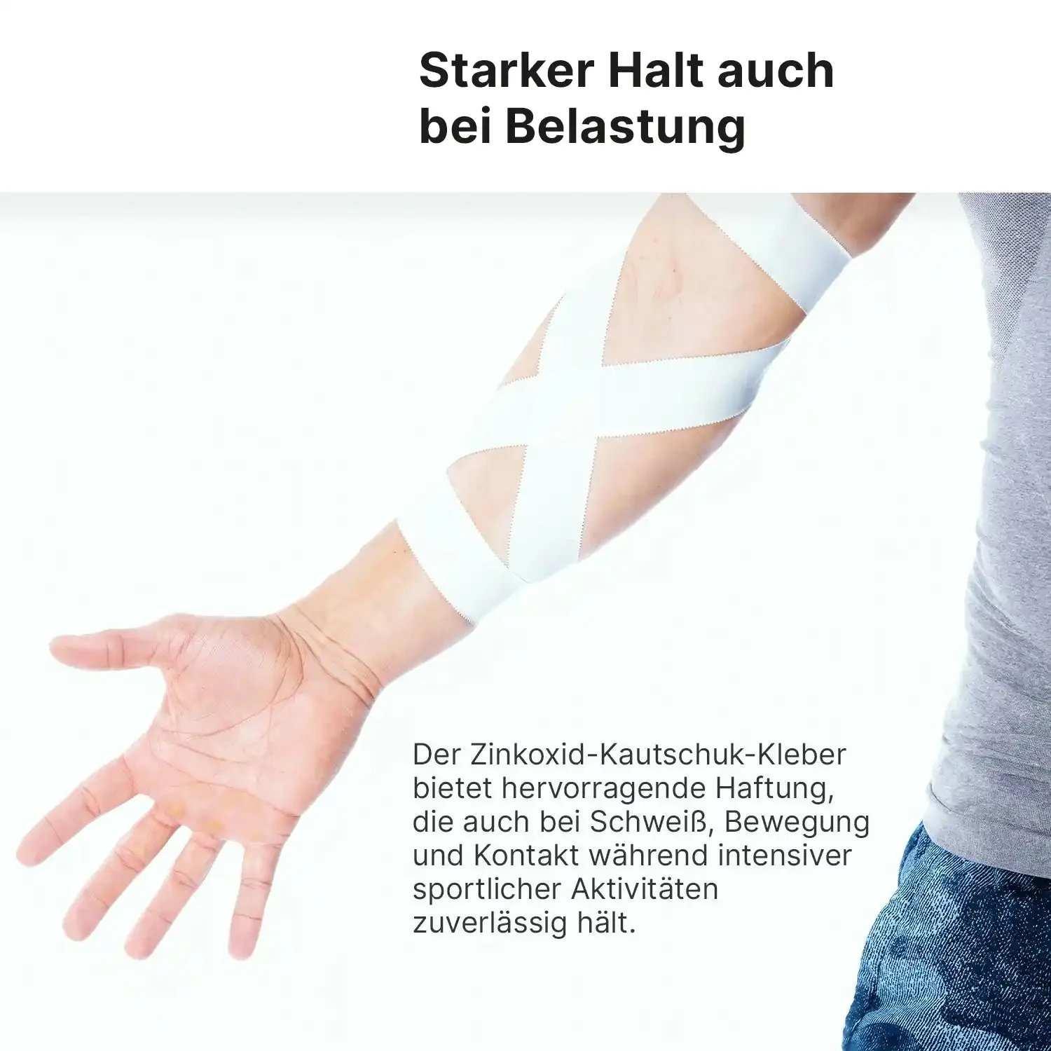 Sport Tape | 2 x 10 m, 100 % Baumwolle - Image 4