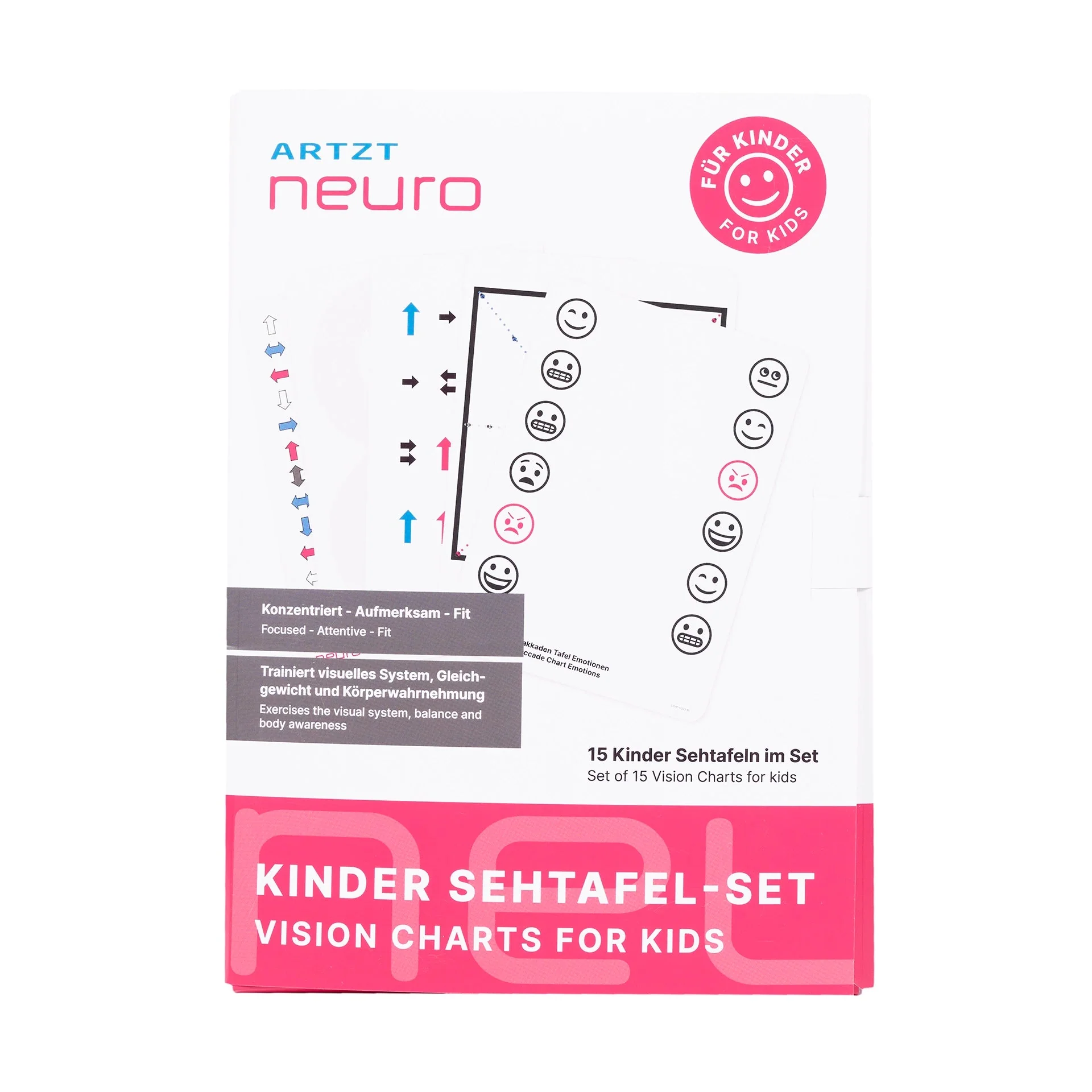 Kinder Sehtafel Set für Neuroathletiktraining - Image 3