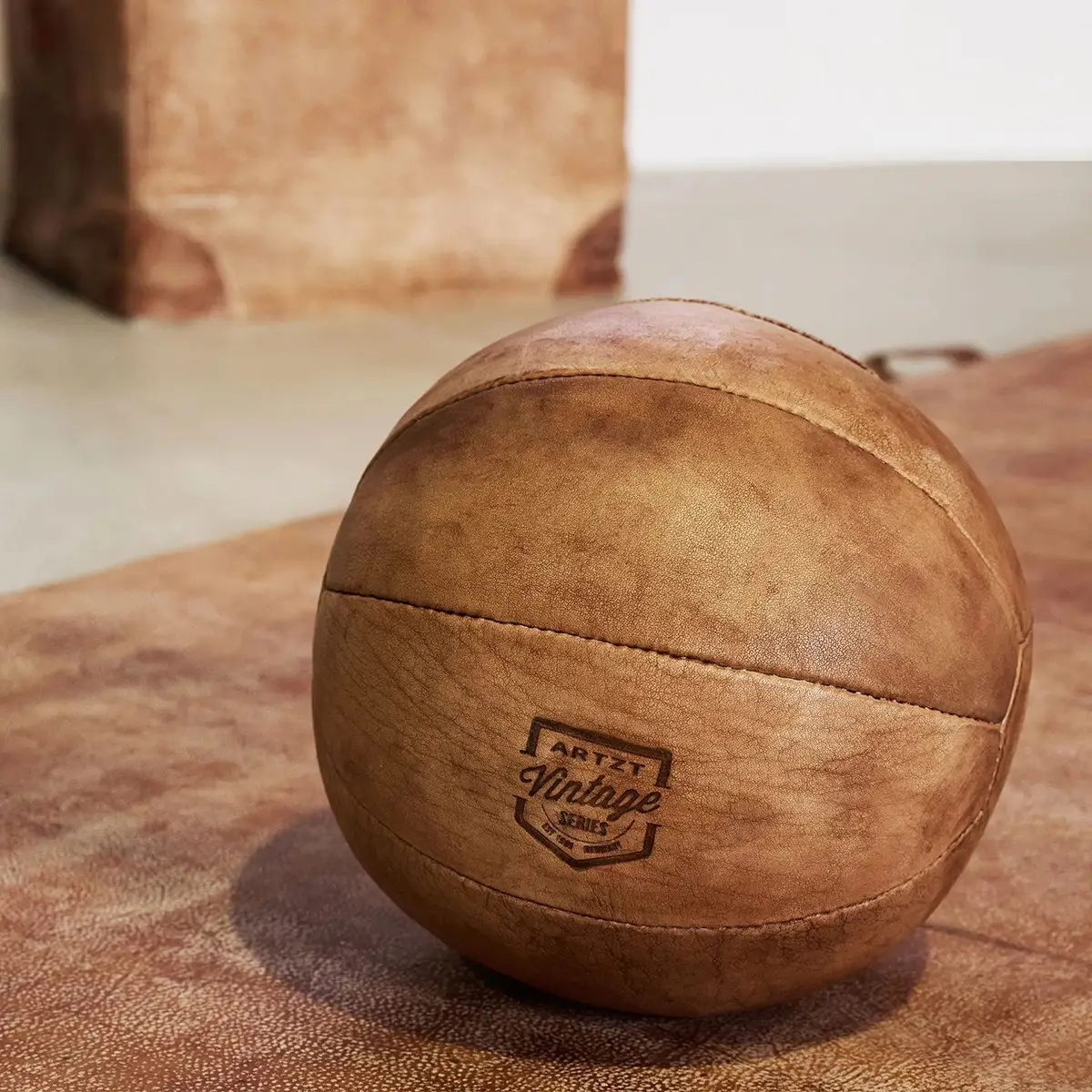Medizinball aus Leder - Image 2