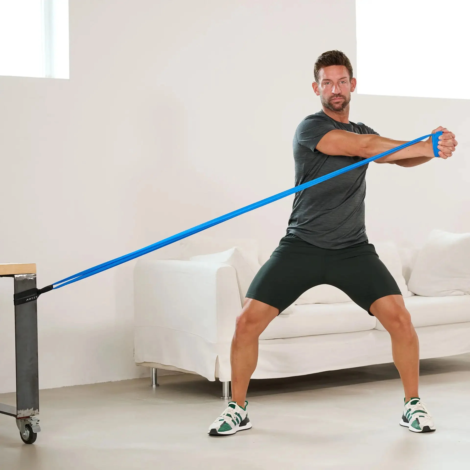 Übungsband PLUS | 2 Fitnessbänder inkl. Schlaufe - Image 2